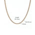 Style geometric stainless steel plating zircon gold plated necklace