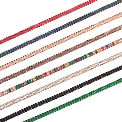 Sweet Solid Color Zircon Necklace