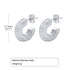 Fashion round titanium steel plating hoop earrings