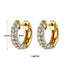 18k gold plated small huggies earrings