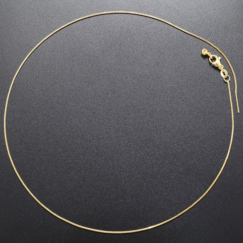 Round 18k gold plated chain
