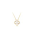 Elegant four leaf clover titanium steel plating pendant necklace