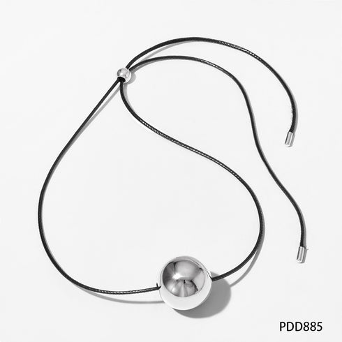 Stainless steel flanelle rope plating pendant necklace