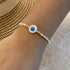 Vintage style devil's eye shape shell bracelets