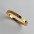 Titanium steel plating inlay zircon 18k gold plated bangle