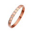 Titanium steel inlay zircon bangle