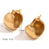 Style solid color plating stainless steel 18k gold plated ear cuffs