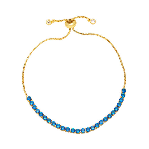 Fashion geometric 18k gold plated zircon bracelets