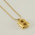 Stainless Steel 18K Gold Plated Casual Letter