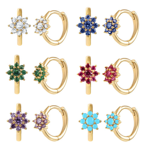 Sweet simple style flower huggies