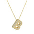 Style letter copper 18k gold plated pendant necklace in bulk
