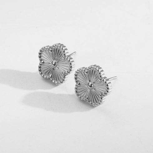 Vintage Style Plating Flower Bracelets Ear Studs Necklace