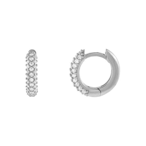 18k gold plated small huggies earrings