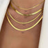 Snake stainless steel plating 18k gold plated necklace