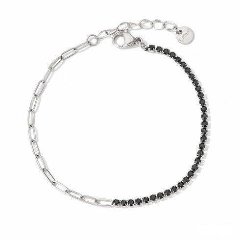 Stainless steel plating inlay zircon women's bracelets