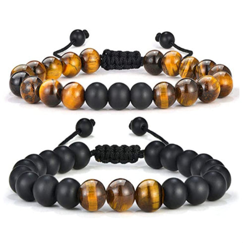 Color natural stone agate beaded bracelets