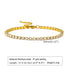 Elegant geometric stainless steel inlay zircon 18k gold plated bracelets