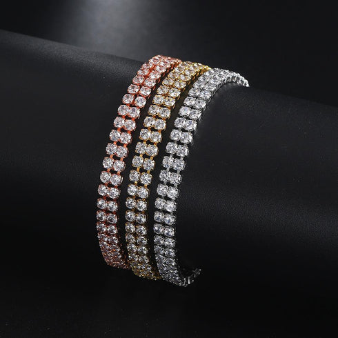 Fashion geometric zircon bracelets