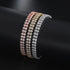 Fashion geometric zircon bracelets