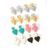 Heart shape polishing plating stainless steel 18k gold plated