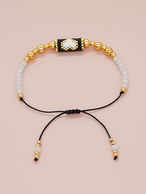 Bohemian heart shape seed bead copper bracelets in bulk