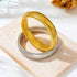 Simple Style Solid Color Stainless Steel 18K Gold Plated Bangle In Bulk