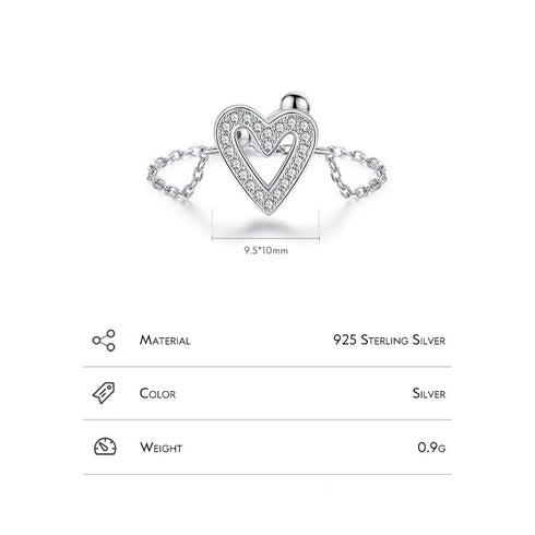 Shapes of silver inlay zircon rings