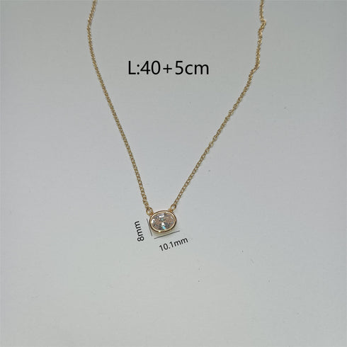 Shapes stainless steel plating 18k gold plated necklace
