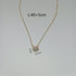Shapes stainless steel plating 18k gold plated necklace