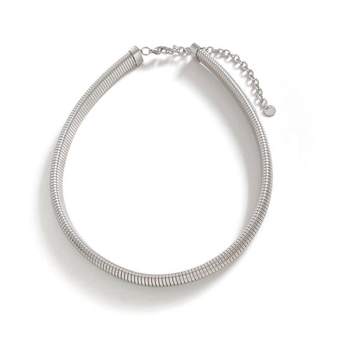 Solid color stainless steel titanium steel choker