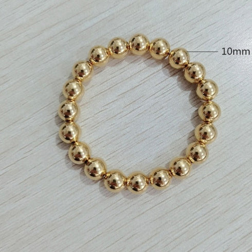 Beaded geometric solid color bracelets