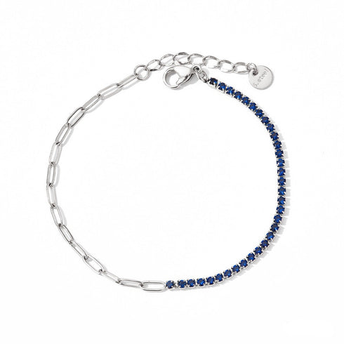 Stainless steel plating inlay zircon women's bracelets