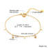 Elegant geometric stainless steel inlay zircon 18k gold plated bracelets