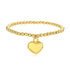 Heart shape zircon bracelets earrings necklace in bulk