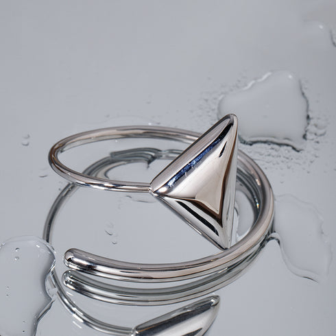 Elegant Triangle Bangle adjustable