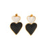Heart shape polishing plating stainless steel 18k gold plated