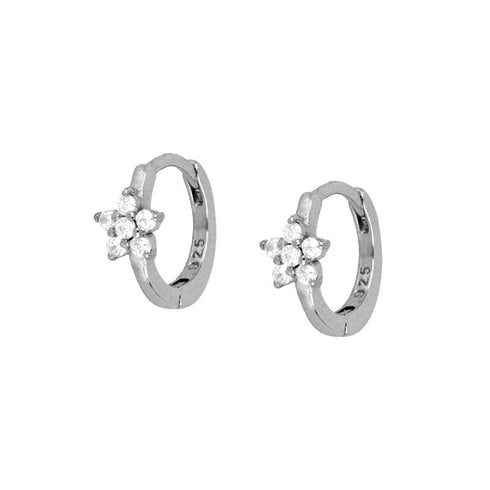 American light luxury s925 silver needle geometric five-pointed