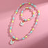 Cartoon style unicorn plastic resin beaded necklace bracelets