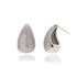 French style simple style water droplets inlay copper zircon ear studs