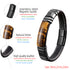 Hip-hop punk rectangle leather stone men's bracelets