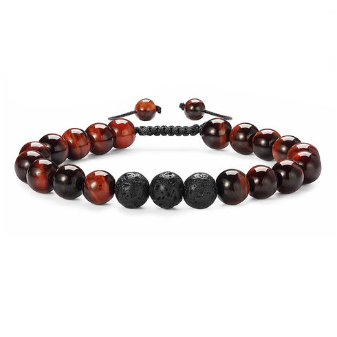 Color natural stone agate beaded bracelets
