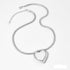 Stainless Steel Casual Simple Style Heart Shape Plating Pendant Necklace