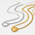 Heart shape stainless steel gold plated pendant necklace in bulk