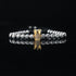 Retro titanium steel plating inlay zircon unisex bracelets