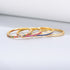 Retro round sterling silver inlay zircon rings