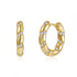18k gold plated small huggies earrings