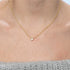 Shapes stainless steel plating 18k gold plated necklace