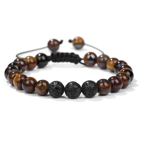 Color natural stone agate beaded bracelets