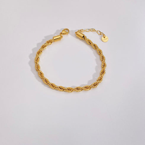 Stainless Steel 16K Gold Plated Bracelets