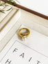 18K Gold Plated Shell Rings
